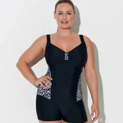 Afslankend badpak in combishortmodel