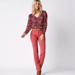 Afslankende broek, binnenpijplengte 78 cm