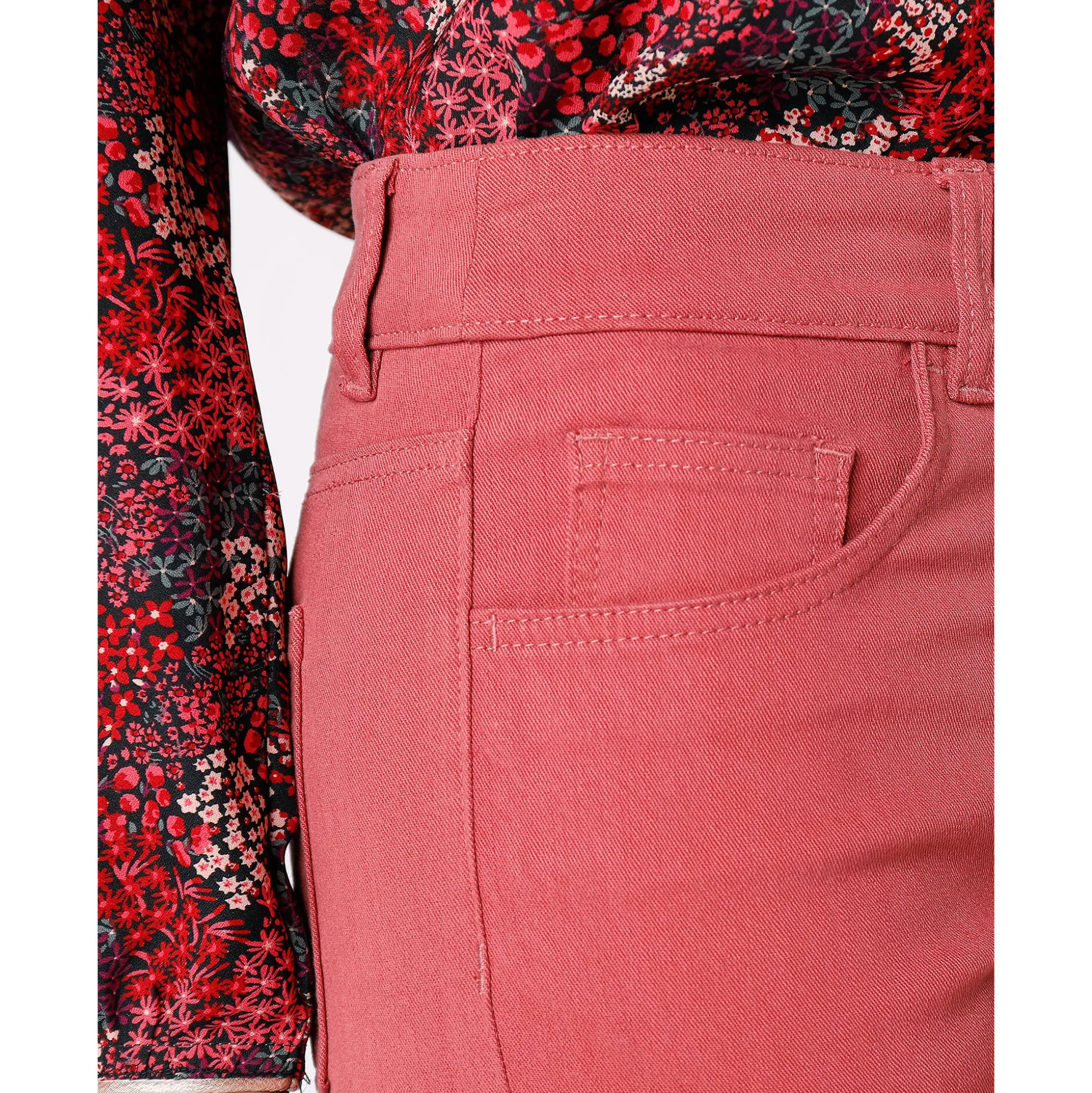 Afslankende broek, binnenpijplengte 78 cm