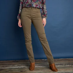 Afslankende broek, binnenpijplengte 78 cm
