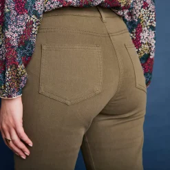 Afslankende broek, binnenpijplengte 78 cm