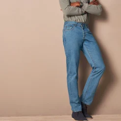 Authentieke jeans in recht model - binnenpijplengte 82 cm