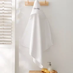 Badcape voor baby, personaliseerbaar