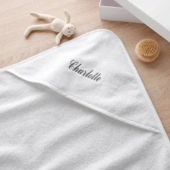 Badcape voor baby, personaliseerbaar