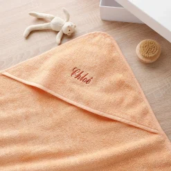 Badcape voor baby, personaliseerbaar