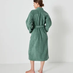 Badjas in lusjesbadstof met sjaalkraag, unisex volwassenen