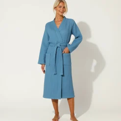 Badjas, unisex volwassenen, honingraattricot 230 g/m2