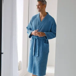 Badjas, unisex volwassenen, honingraattricot 230 g/m2