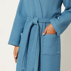 Badjas, unisex volwassenen, honingraattricot 230 g/m2