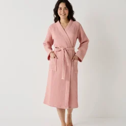 Badjas, unisex volwassenen, honingraattricot 230 g/m2