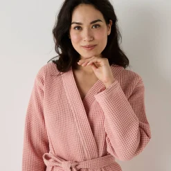 Badjas, unisex volwassenen, honingraattricot 230 g/m2