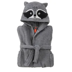 Badjas voor kinderen met kap in katoenenbadstof - 340 g/m2