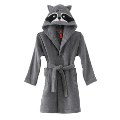 Badjas voor kinderen met kap in katoenenbadstof - 340 g/m2