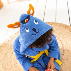 Badjas voor kinderen, personaliseerbaar, Pin-pon, met kap