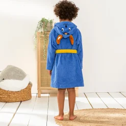 Badjas voor kinderen Pin-pon met kap, katoenen badstof - 340g/m2