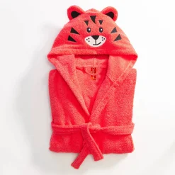 Badjas voor kinderen, tijger, katoenen badstof - 340 g/m2