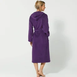 Badjas voor volwassenen, unisex, kraag met 'snel droog' kap