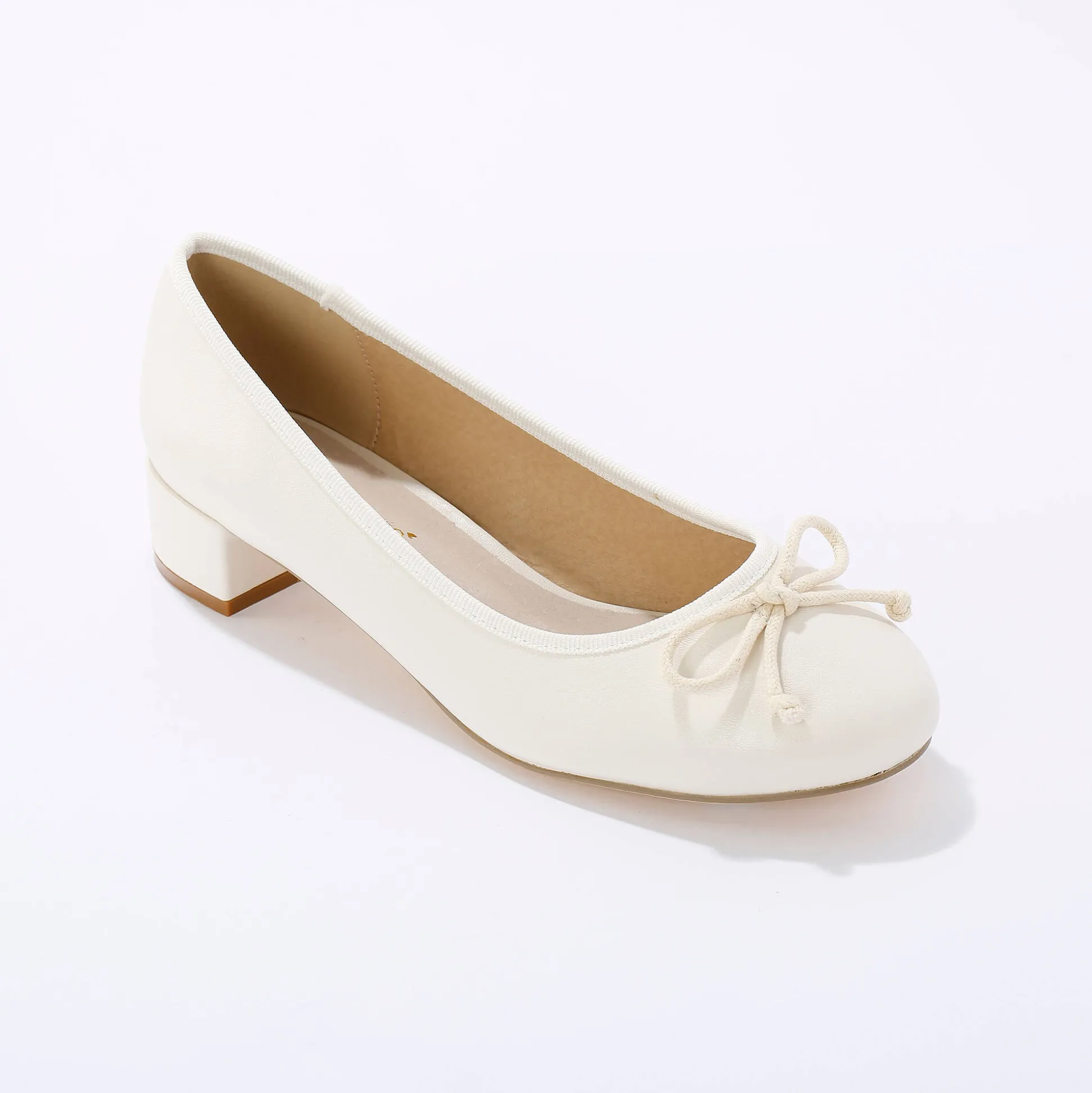 Ballerina's met klein hakje