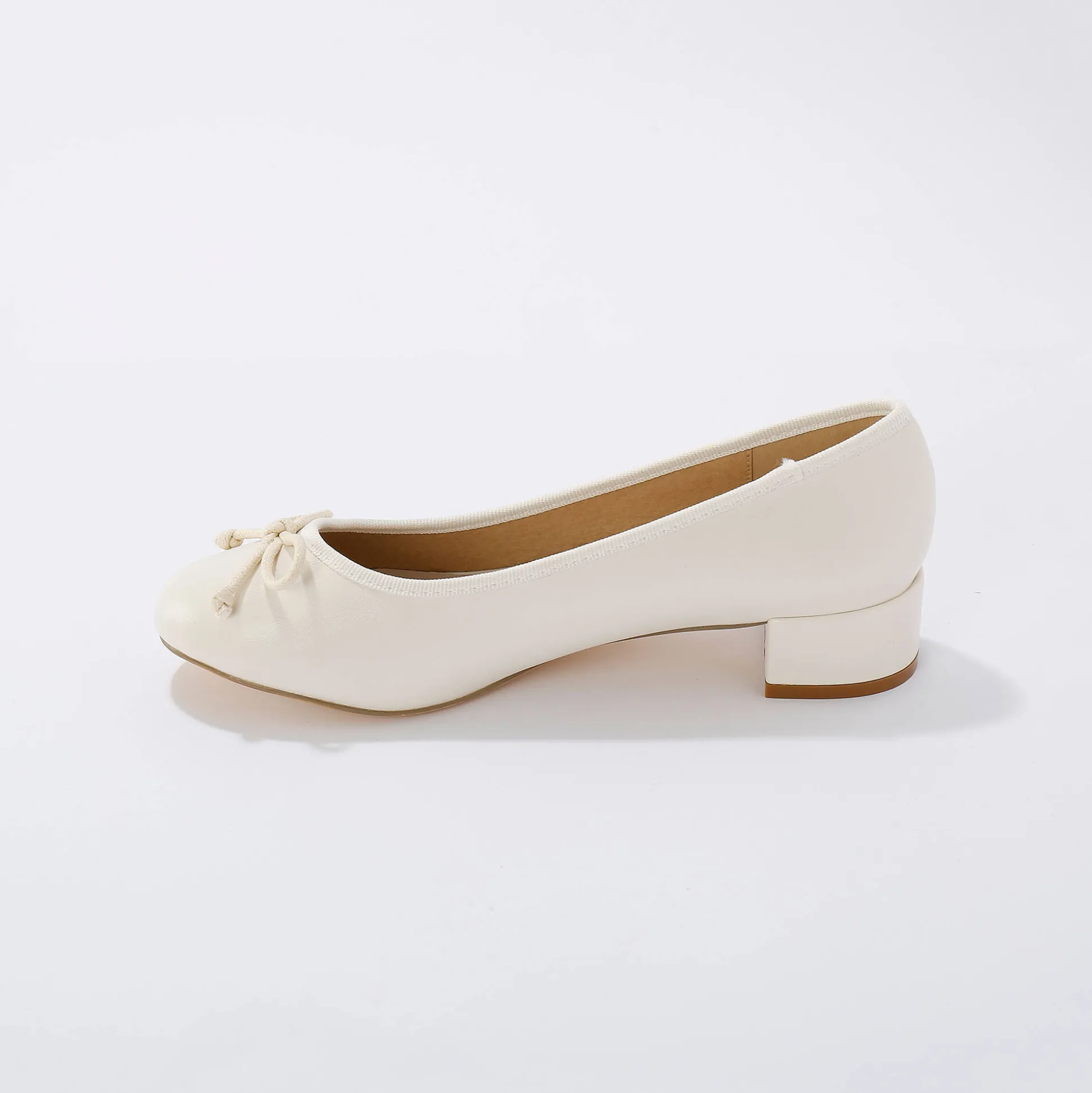 Ballerina's met klein hakje