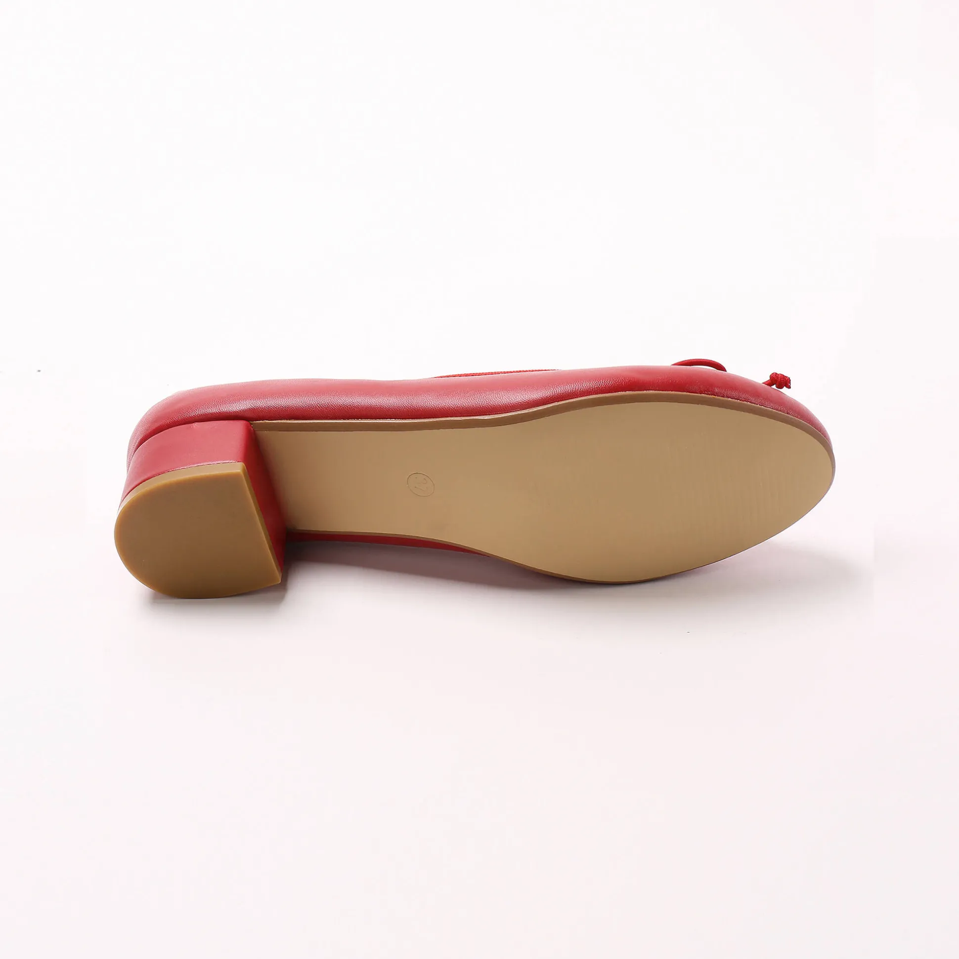 Ballerina's met klein hakje