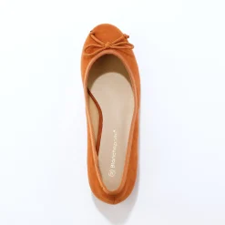 Ballerines plates microfibre