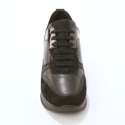 Baskets compensées cuir