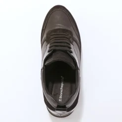 Baskets compensées cuir