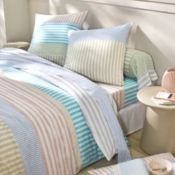 Bedlinnen Ada in katoen met strepenprint