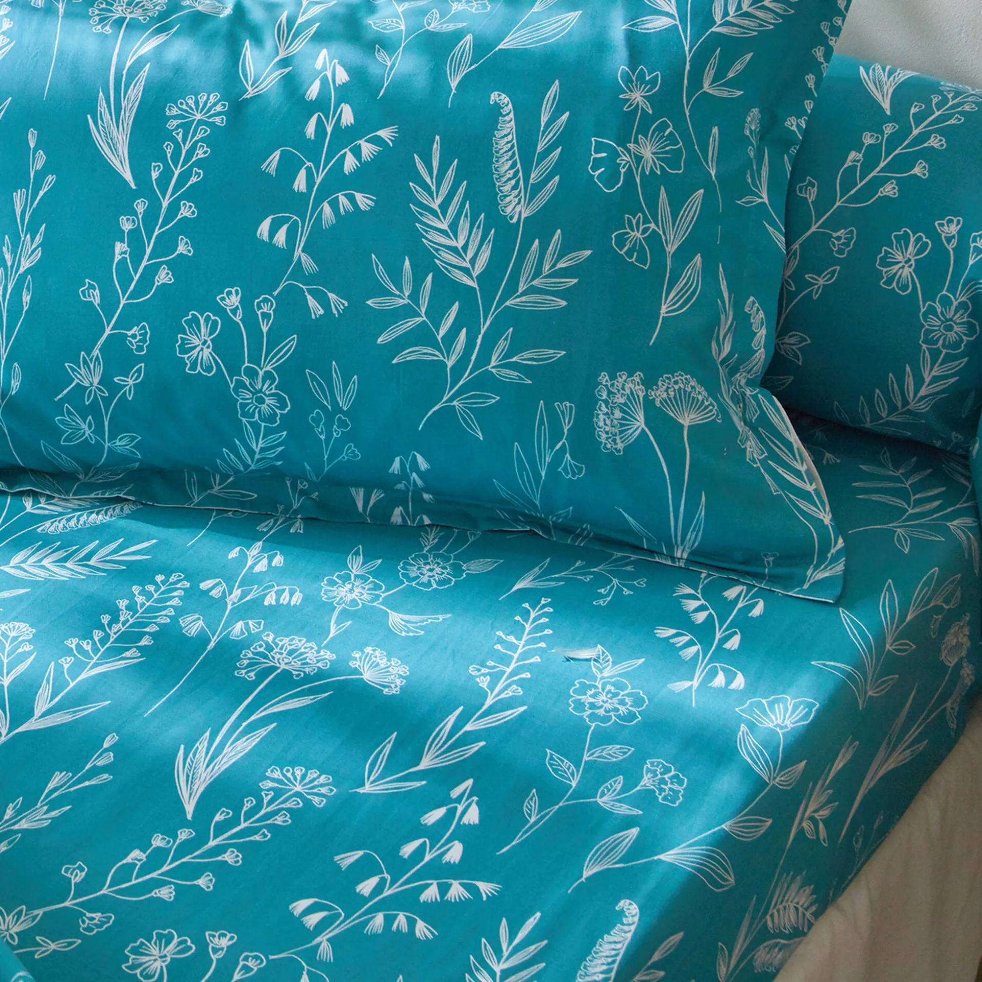 Bedlinnen Alessia in katoen met bloemenprint