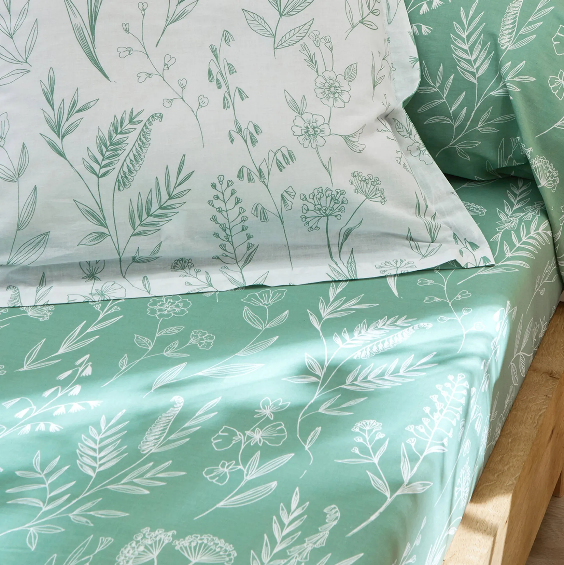Bedlinnen Alessia in katoen met bloemenprint
