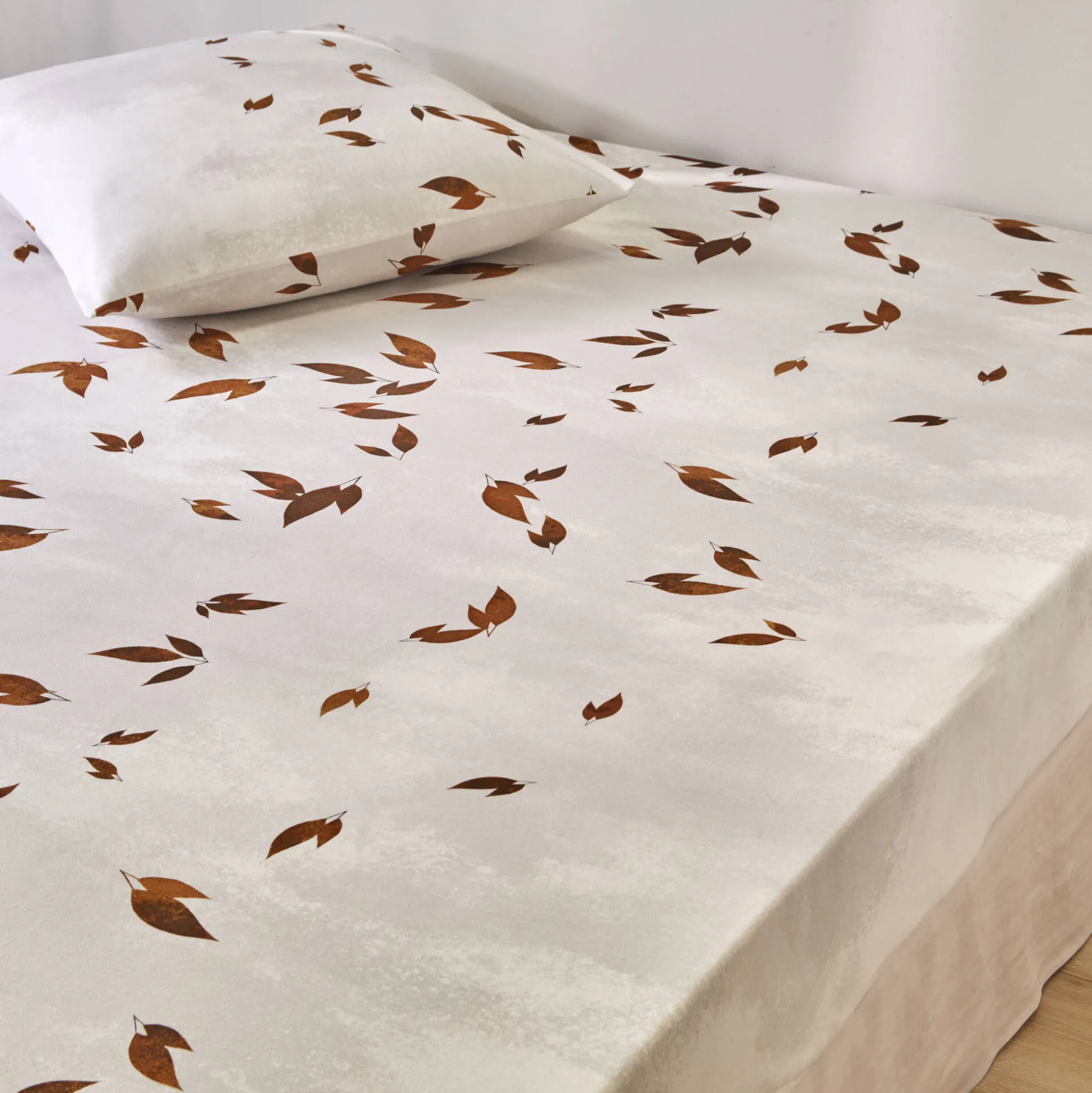 Bedlinnen Automne in bedrukt flanel