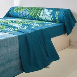 Bedlinnen Cayenne, in katoen met palmboomprint