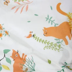 Bedlinnen Chafou met kattenprint - katoen