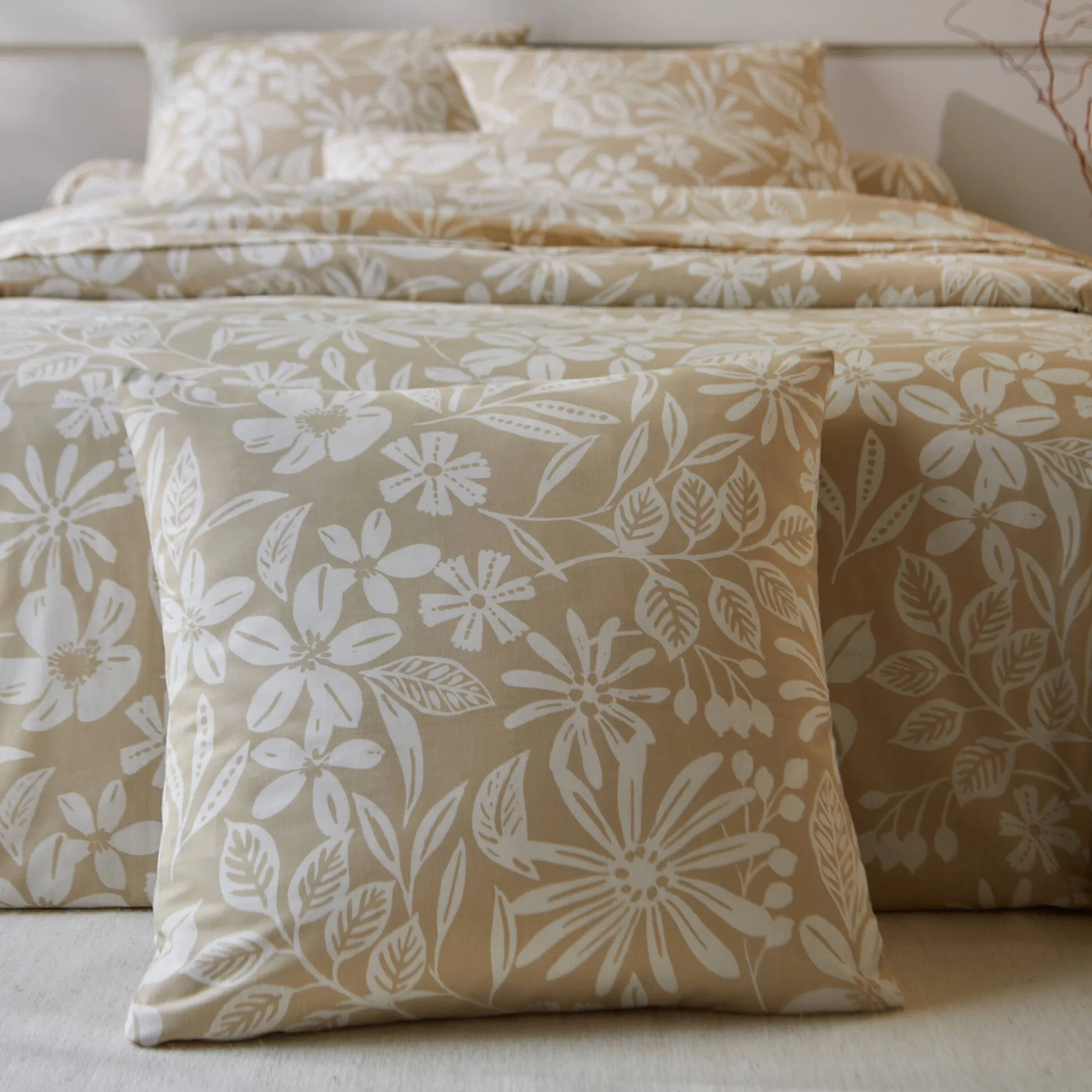 Bedlinnen Céline, in katoen met bloemenprint