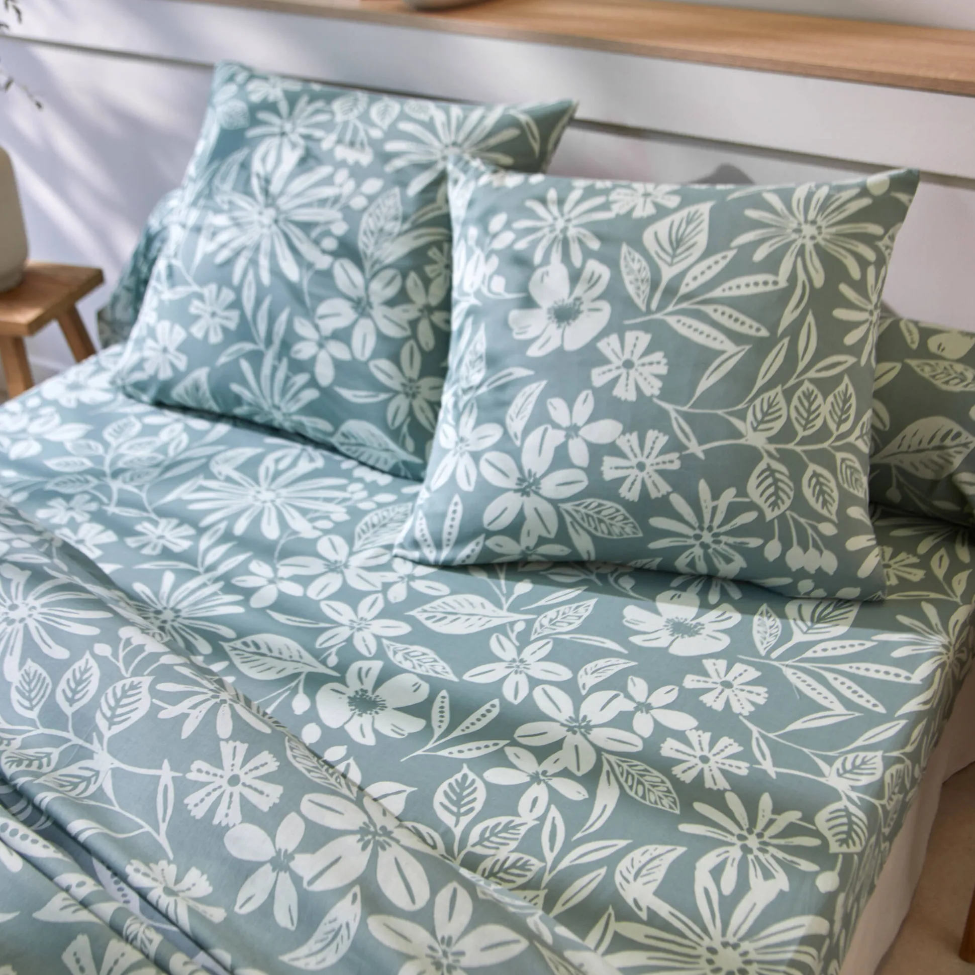 Bedlinnen Céline, in katoen met bloemenprint
