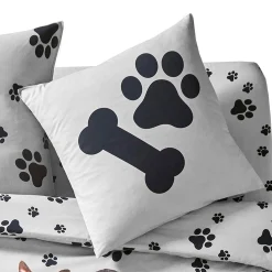 Bedlinnen Fièles in katoen met puppyprint