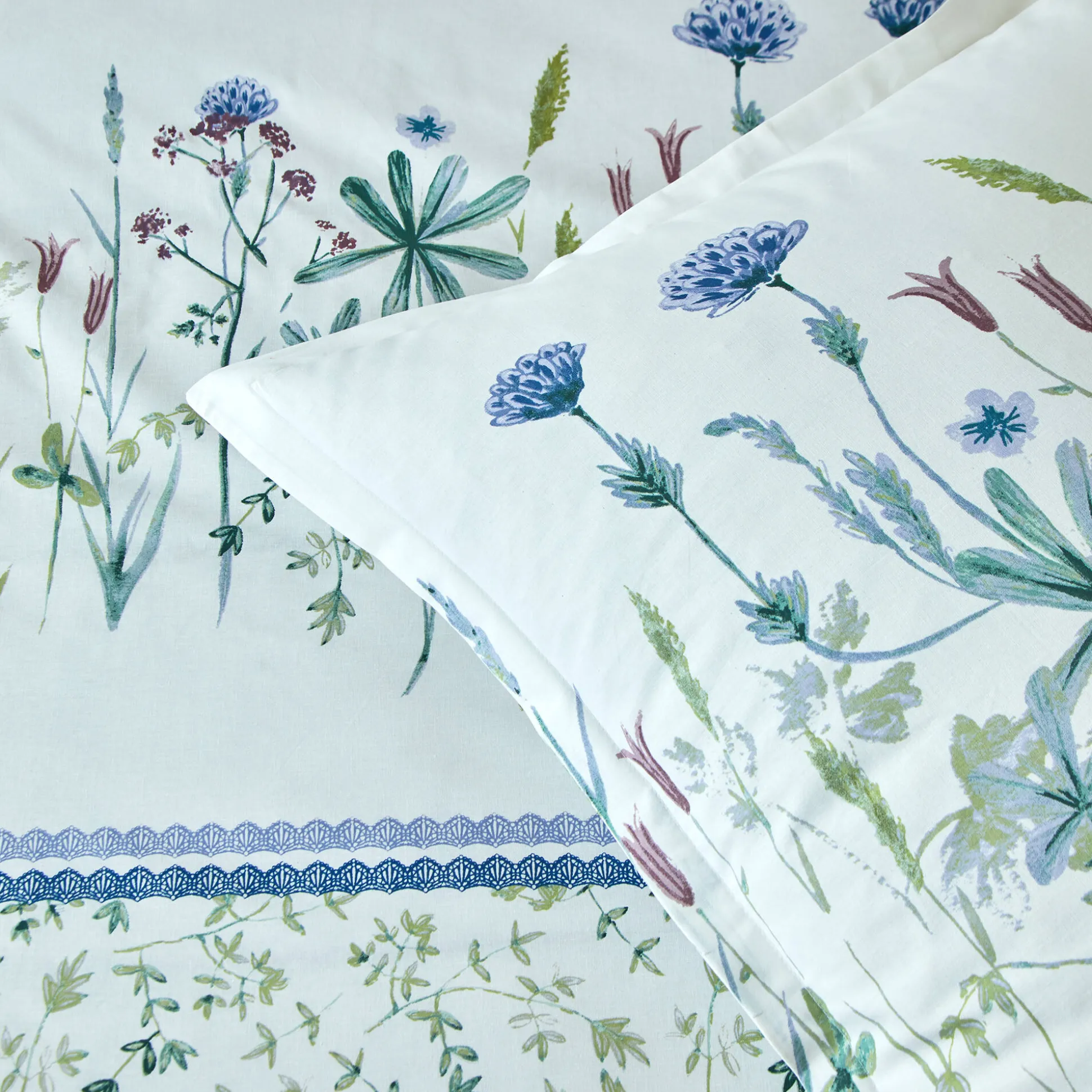 Bedlinnen Julie in katoen met plantenprint