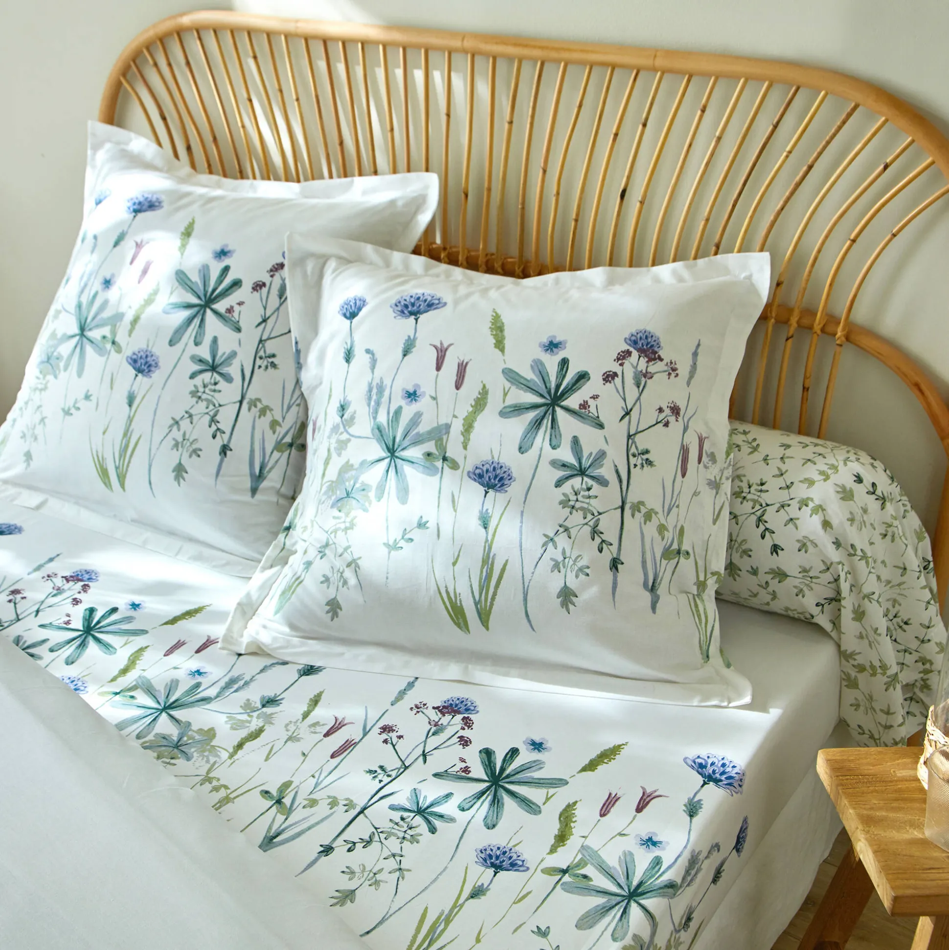 Bedlinnen Julie in katoen met plantenprint