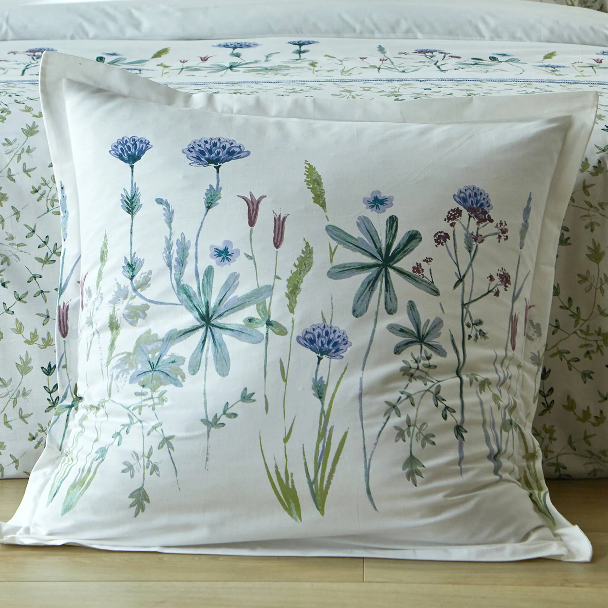 Bedlinnen Julie in katoen met plantenprint