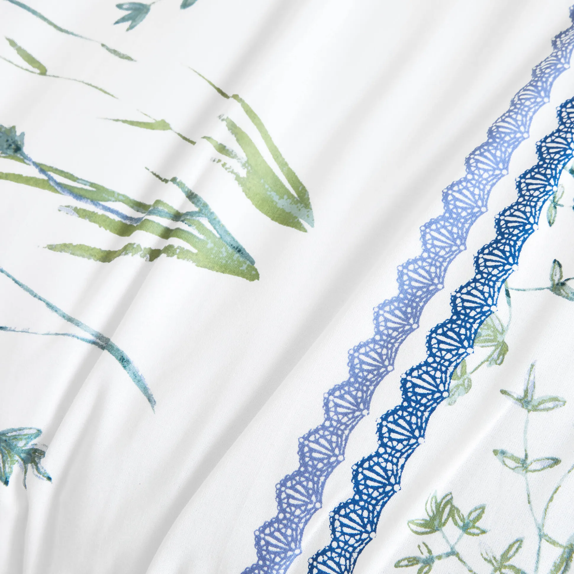 Bedlinnen Julie in katoen met plantenprint