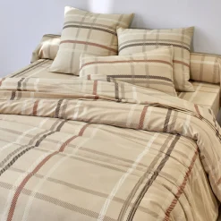 Bedlinnen Karl met ruitprint, in flanel