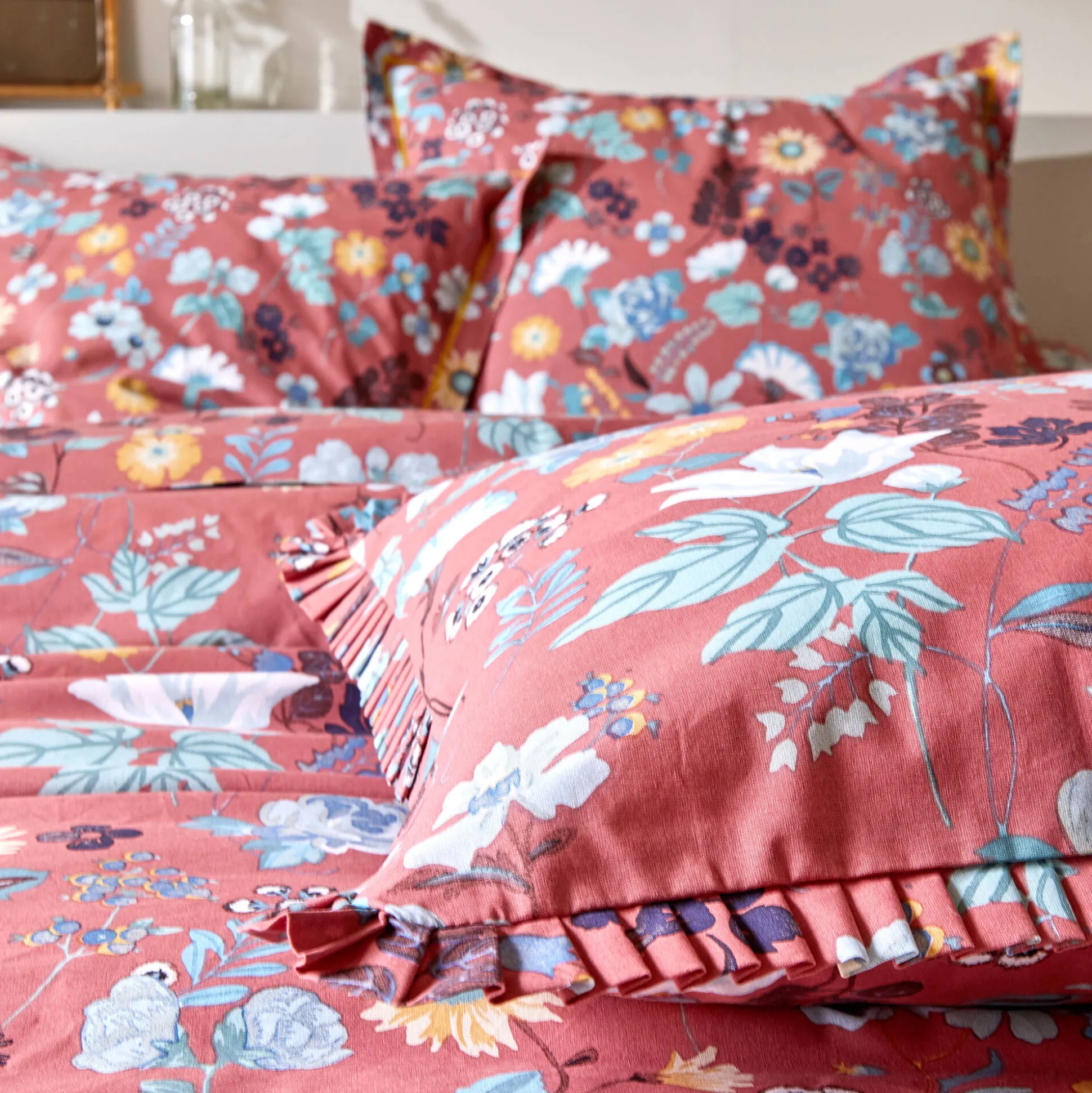 Bedlinnen Kelly in katoen met bloemenprint