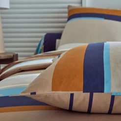 Bedlinnen Liam met geometrische print - in katoen