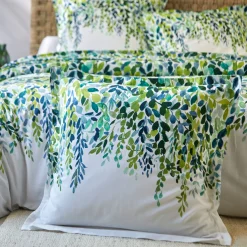 Bedlinnen Léonie, in katoen met plantenprint