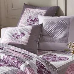 Bedlinnen Lovely in flanel met hartjesprint