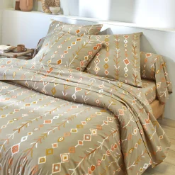 Bedlinnen Mahe in katoen met etnische print