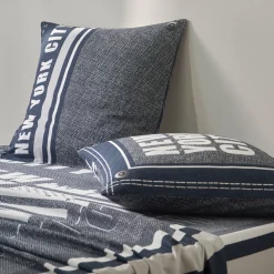 Bedlinnen Manhattan, in bedrukt polykatoen met New York print