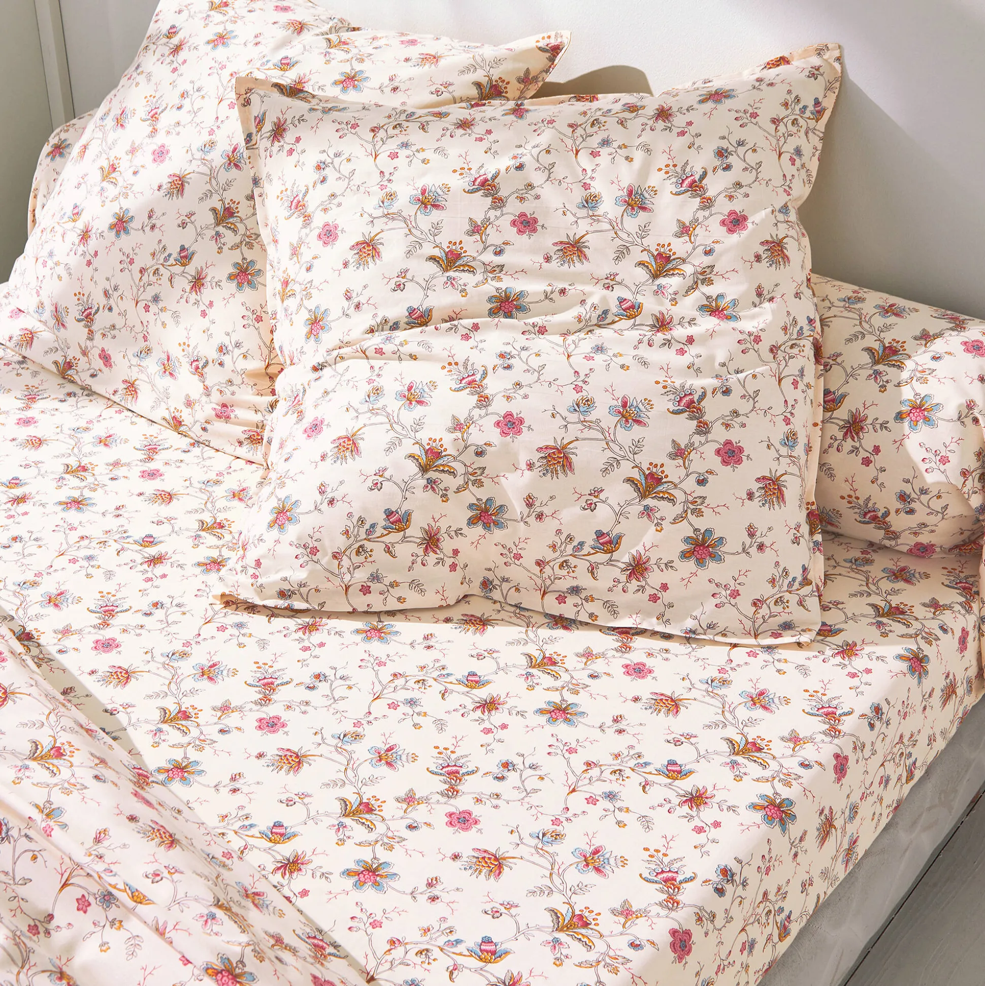 Bedlinnen Margaux in katoen met bloemenprint