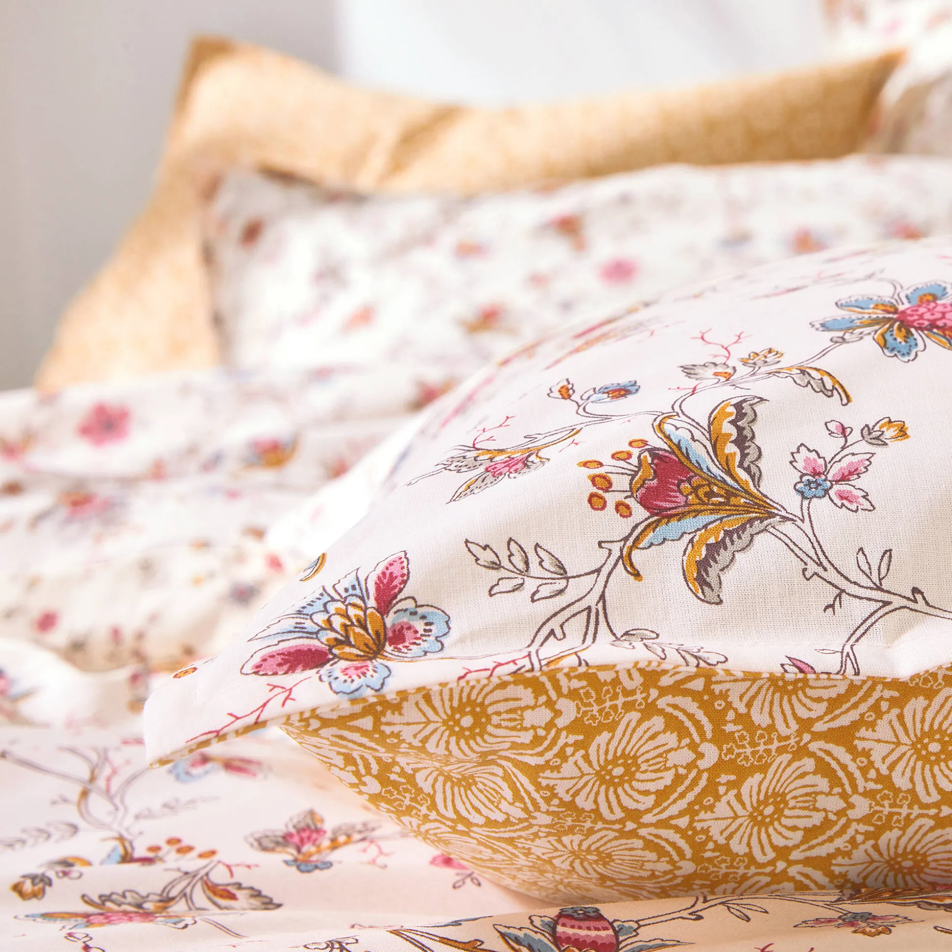 Bedlinnen Margaux in katoen met bloemenprint