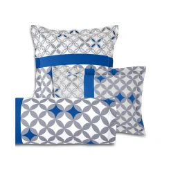 Bedlinnen Marlow, katoen met geometrische motieven